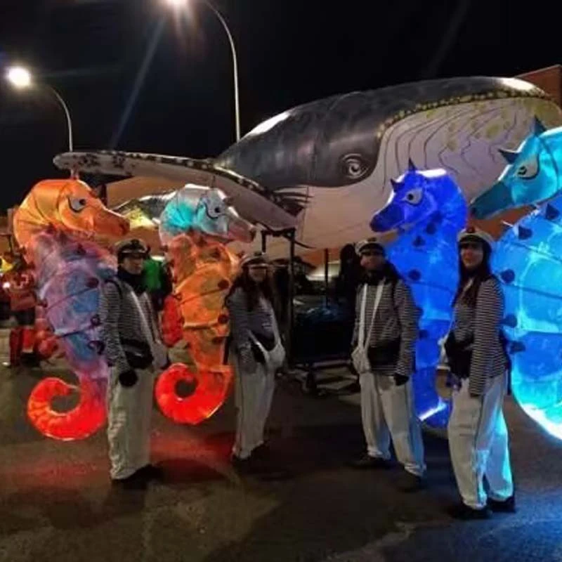 Inflatable Ocean Fish Human-Carried Parade Puppet (3)