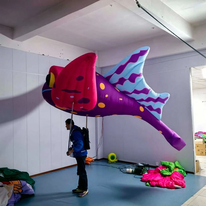 Inflatable Ocean Fish Human-Carried Parade Puppet (5)