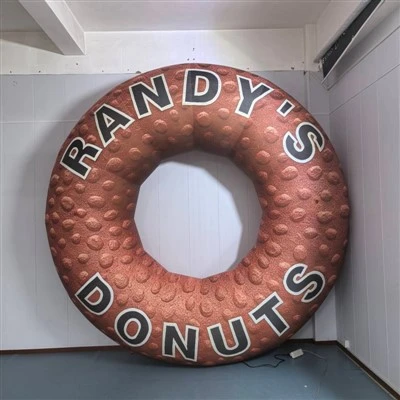 Rètol inflable gegant en forma de donut